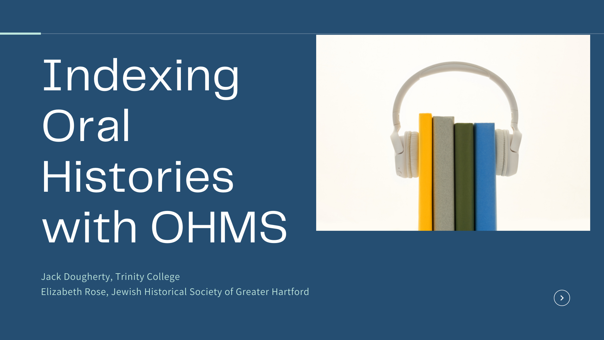 Indexing Oral Histories with OHMS